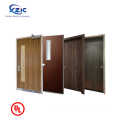 China top manufacturer made to measure fire door walnut veneer internal wooden fire doors 60 min wood hotel door